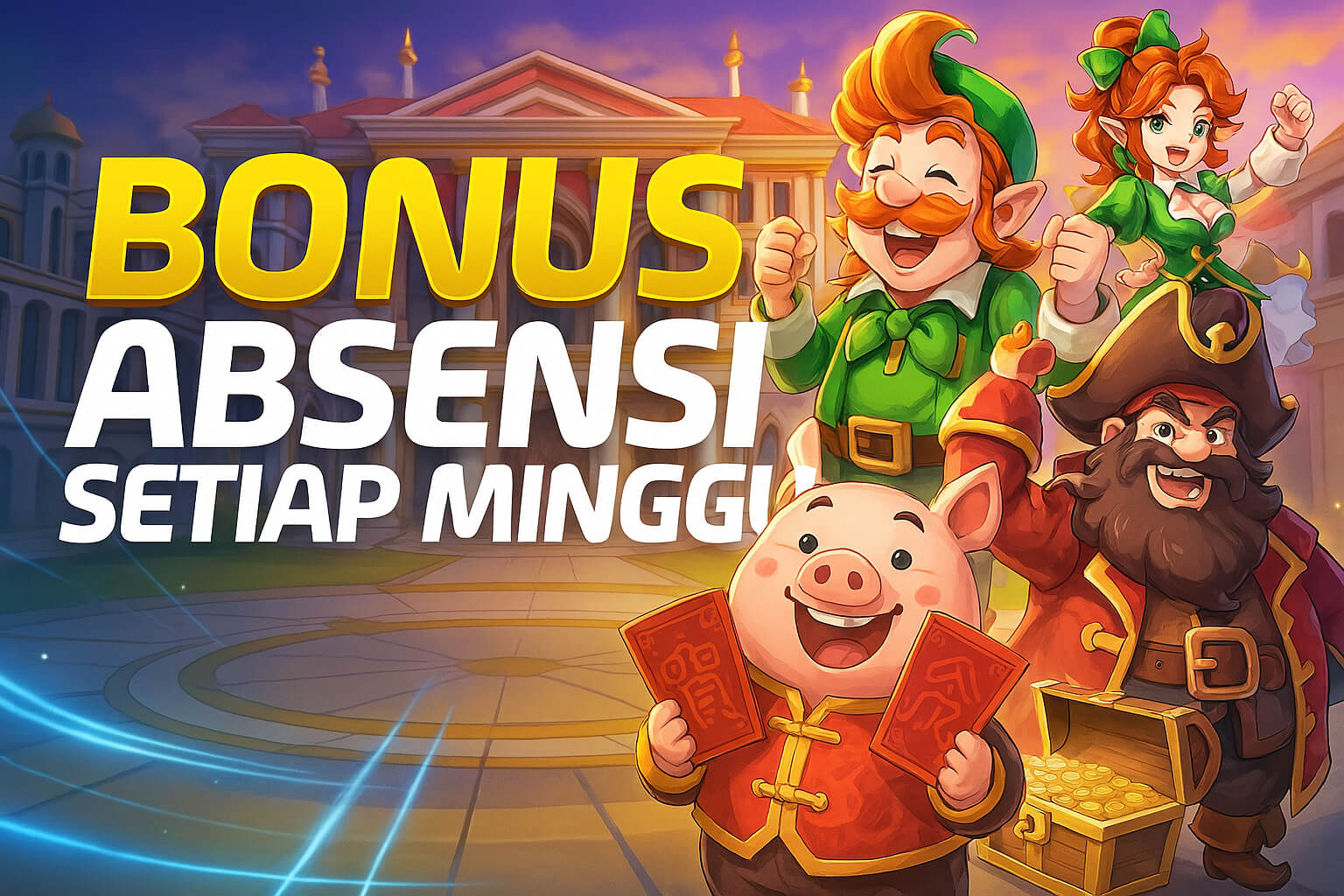 Bonus cashback dan rollingan setiap minggu